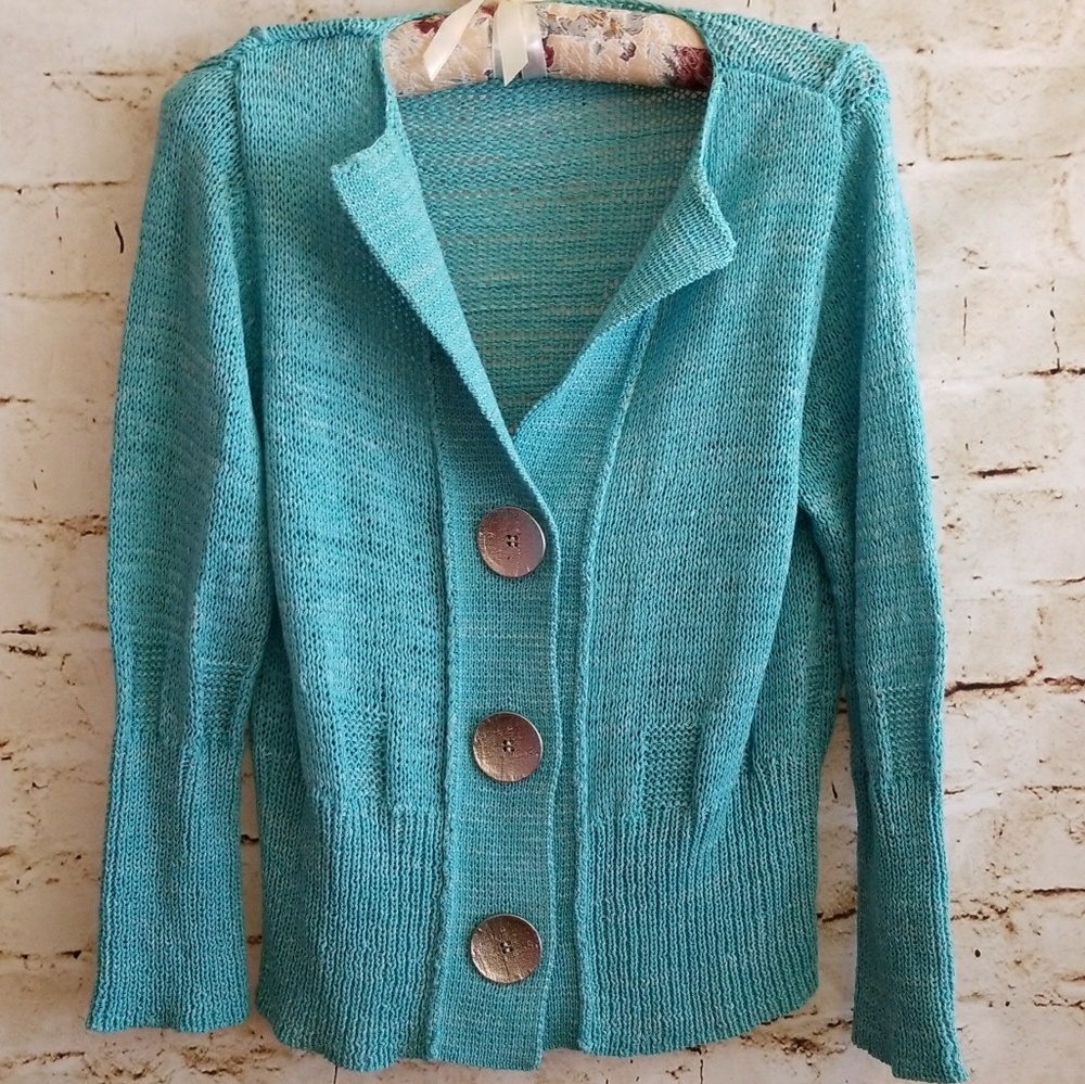 ▪Curio▪Teal Cardigan